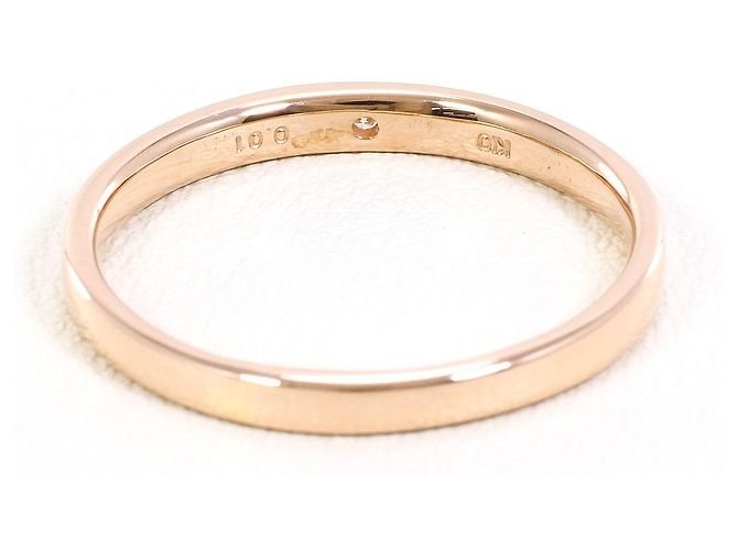 Autre Marque Anel de ouro rosa K10 com diamantes - vista 3