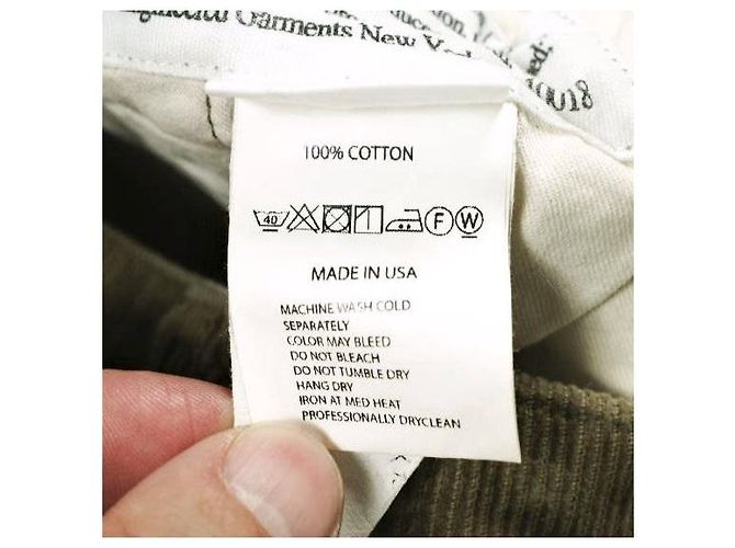Autre Marque Engineered Garments Ground Pant 8W Corduroy Pants Marrone Cachi - vista 8