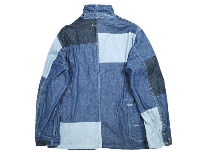 Autre Marque Engineered Garments Logger Jacket Gewaschene 8oz Denim Jacke Blau - Ansicht 2