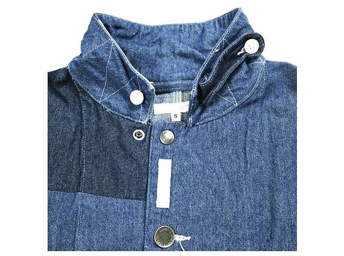 Autre Marque Engineered Garments Logger Jacket Gewaschene 8oz Denim Jacke Blau - Ansicht 5