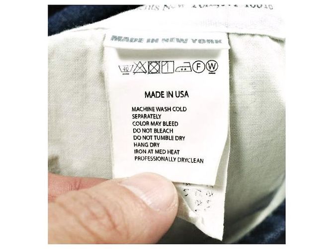 Autre Marque Engineered Garments Logger Jacket Gewaschene 8oz Denim Jacke Blau - Ansicht 8
