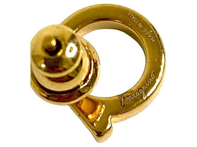 Salvatore Ferragamo Gancini Ohrringe Golden - Ansicht 2