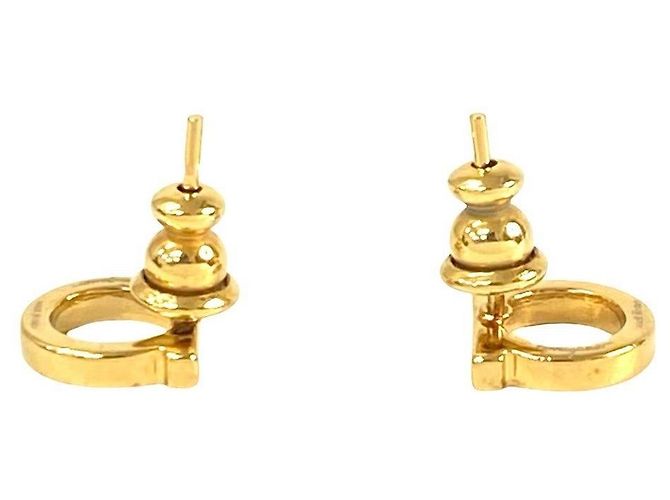 Salvatore Ferragamo Gancini Ohrringe Golden - Ansicht 4