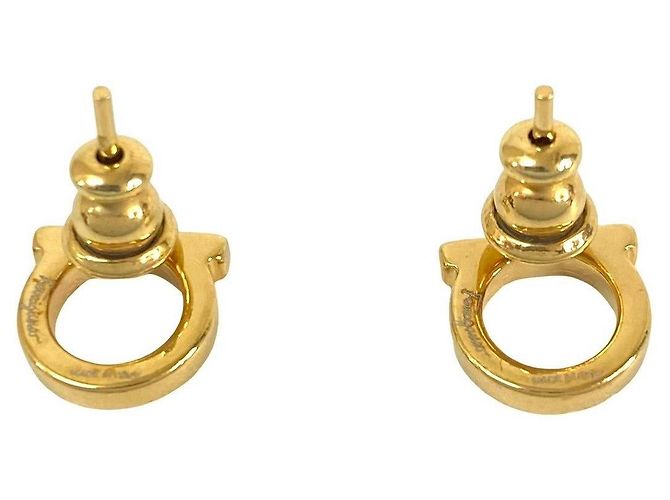 Salvatore Ferragamo Gancini Ohrringe Golden - Ansicht 6