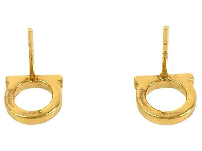 Salvatore Ferragamo Gancini Ohrringe Golden - Ansicht 7