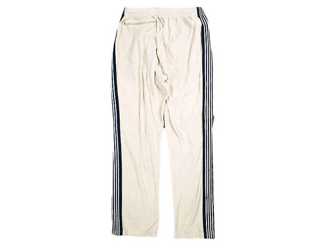 Autre Marque Needles Narrow Track Pant C/Pe Velour Pants Beige Blu navy - vista 2