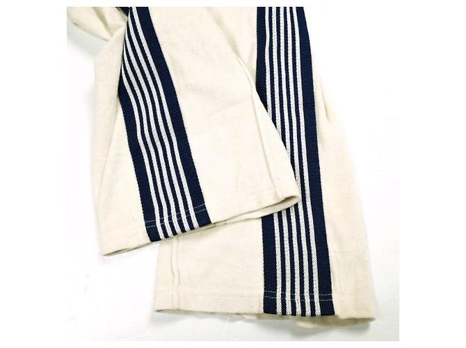 Autre Marque Needles Narrow Track Pant C/Pe Velour Pants Beige Blu navy - vista 5