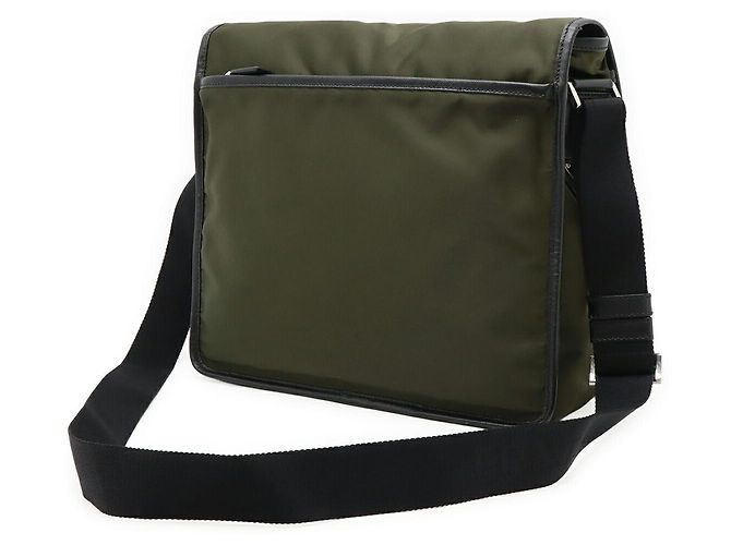 Prada Nylon Shoulder Bag Green Khaki - view 2