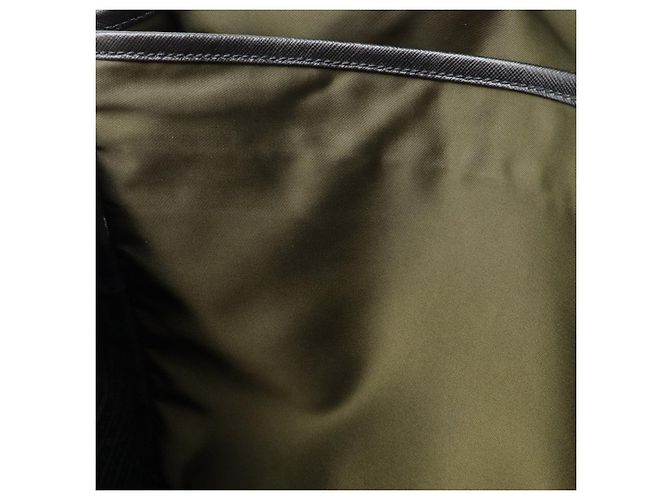 Prada Nylon Shoulder Bag Green Khaki - view 7