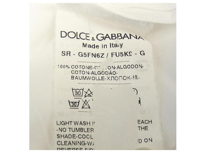Dolce & Gabbana Dolce&Gabbana Kurzarmhemd Weiß - Ansicht 3