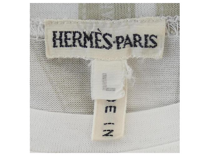 T-shirt de algodão Hermès Bolide du Cheval L Branco - vista 4