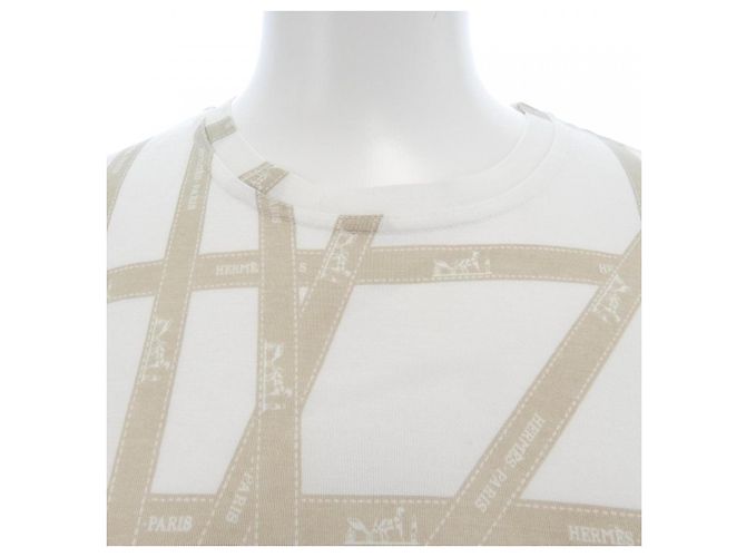 T-shirt de algodão Hermès Bolide du Cheval L Branco - vista 5