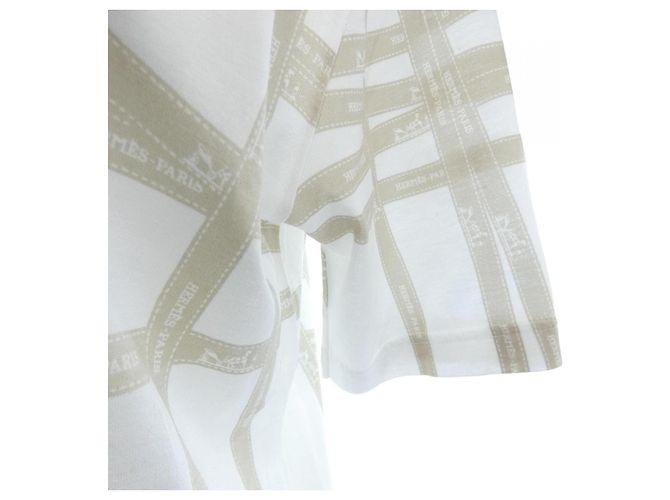 T-shirt de algodão Hermès Bolide du Cheval L Branco - vista 6