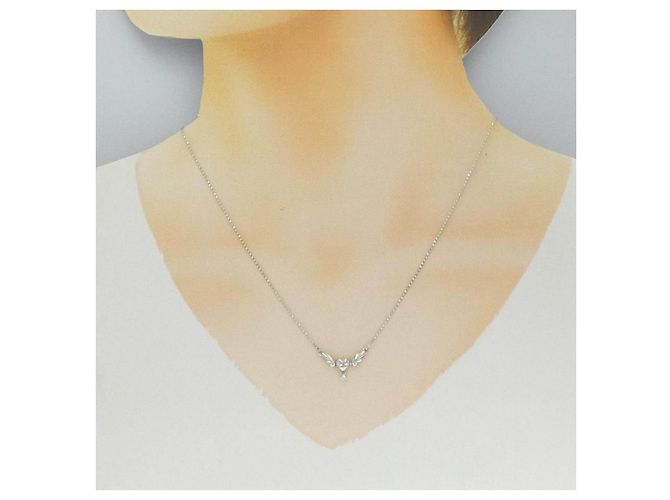 Autre Marque Collana in platino e diamanti Argento - vista 6