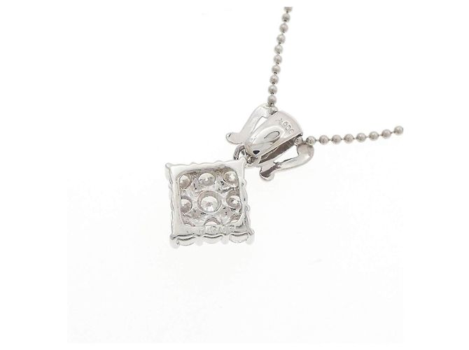 Autre Marque Collar de platino y diamantes Plata - vista 4