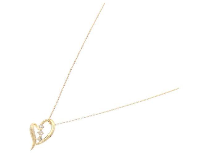 Autre Marque Collana Cuore Diamante Au750 D'oro - vista 2