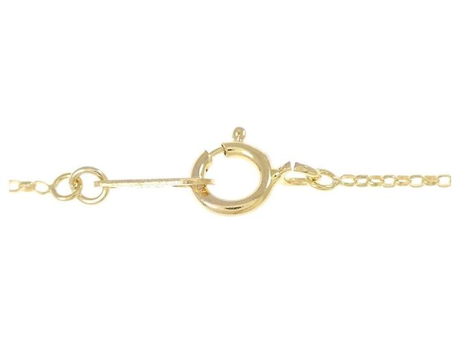 Autre Marque Au750 Blumen-Diamant-Halskette Golden - Ansicht 5