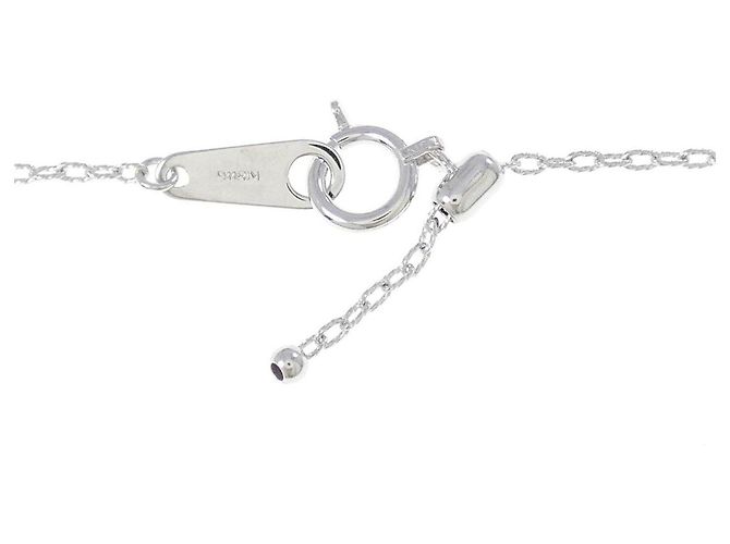 Autre Marque Collana Cuore in Oro Bianco Au750 e Diamanti Argento - vista 5