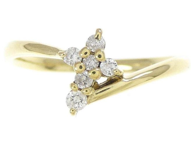 Autre Marque Au750 Kreuz-Diamantring Golden - Ansicht 3