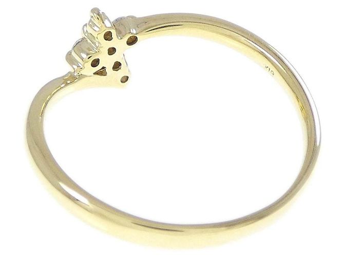 Autre Marque Au750 Kreuz-Diamantring Golden - Ansicht 4