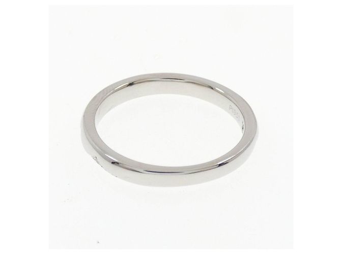 Autre Marque Anel de platina PT950 com diamantes Prata - vista 3