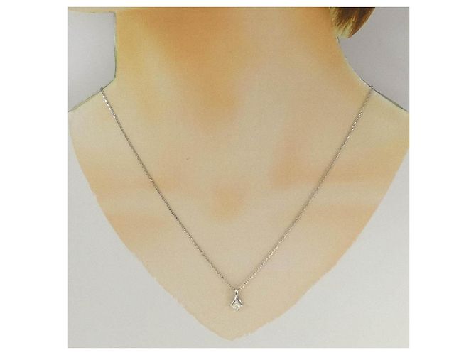 Autre Marque Collana in Pt850 e diamanti Argento - vista 6