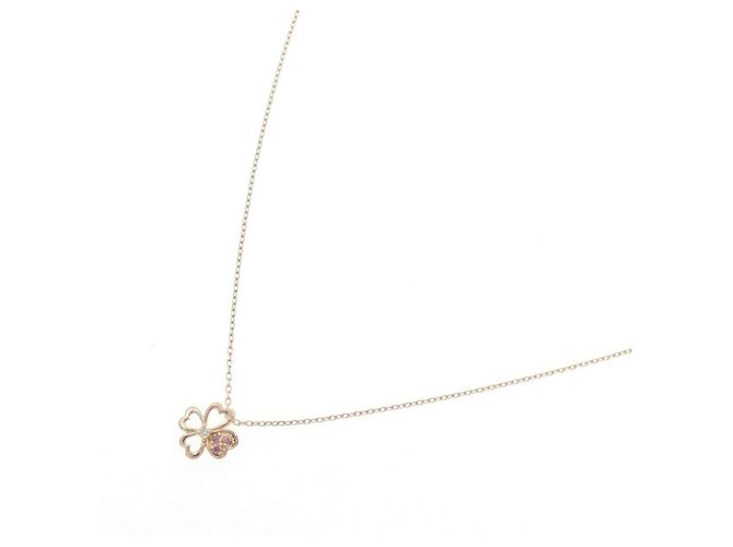 Autre Marque Collar K10 Pink Gold Diamond Rosa - vista 2