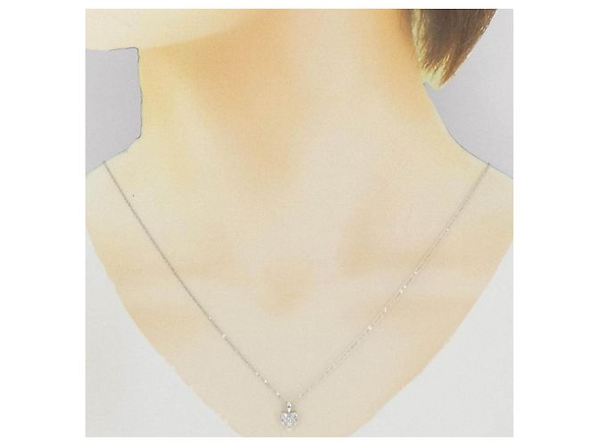 Autre Marque Collana in oro bianco Au750 e diamanti Argento - vista 6