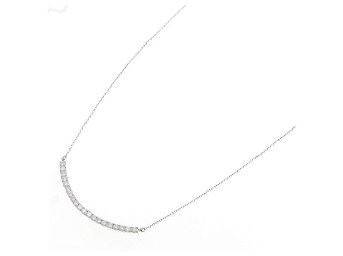 Autre Marque Colar de Diamantes PT900 PT850 Prata - vista 2