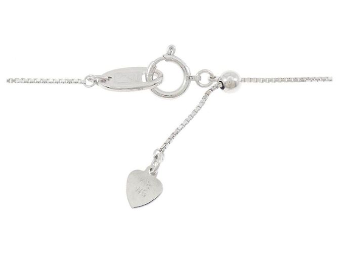 Autre Marque Au750 Weißgold Diamantkette Silber - Ansicht 5