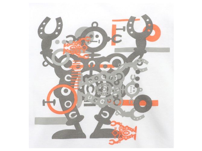 Hermès Hello Mr. Farrier camiseta de algodón M Blanco - vista 4