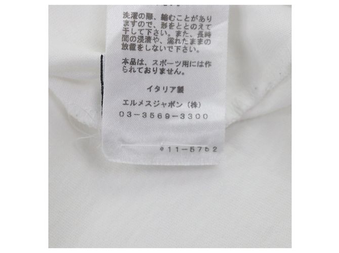Hermès Hello Mr. Farrier camiseta de algodón M Blanco - vista 8