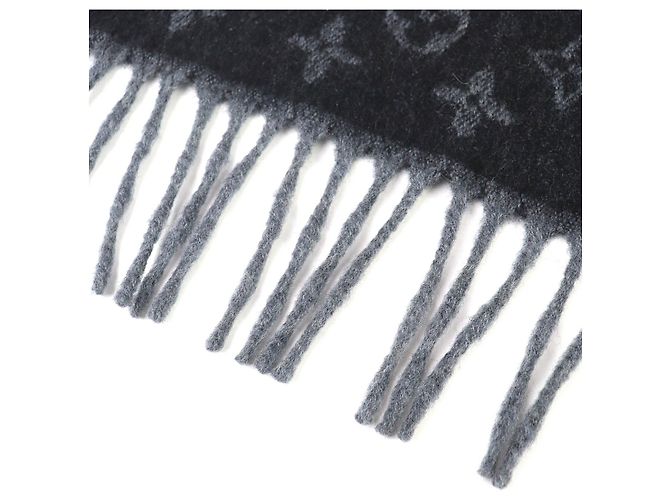 Bufanda de lana y cachemira Monogram Gradient Louis Vuitton Negro - vista 5
