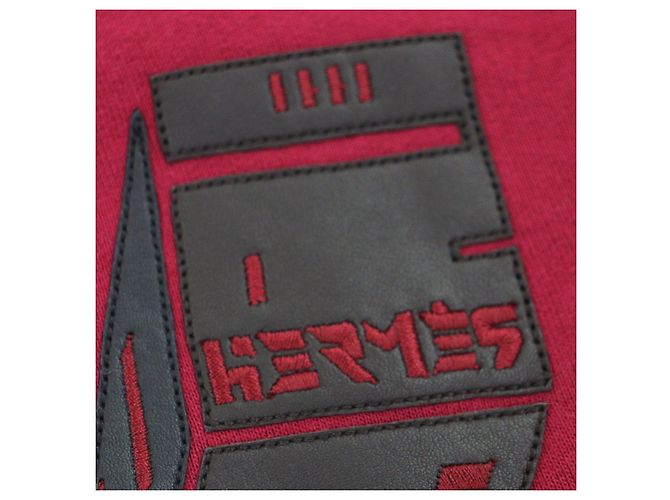 Jersey de cuello redondo de algodón Hermès Odyssee XS Roja - vista 4
