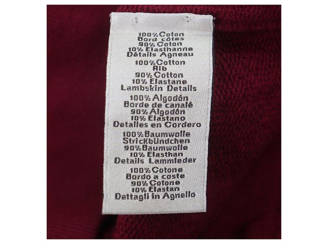 Jersey de cuello redondo de algodón Hermès Odyssee XS Roja - vista 6