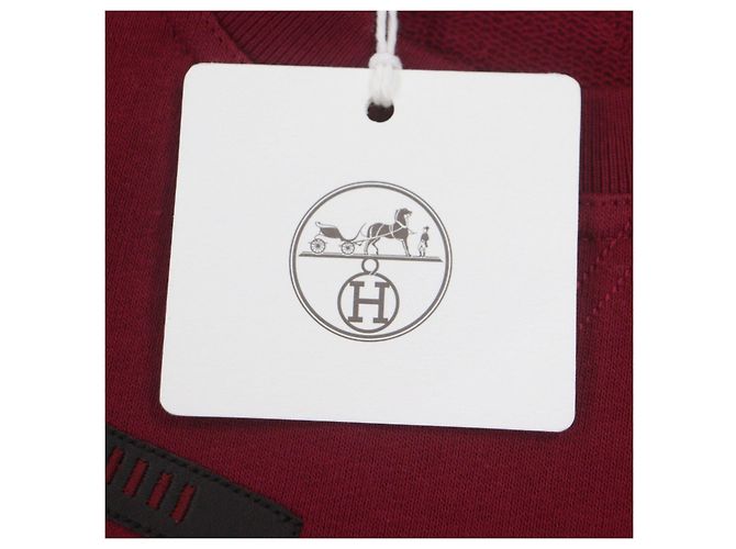 Jersey de cuello redondo de algodón Hermès Odyssee XS Roja - vista 7