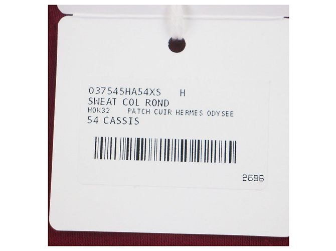 Jersey de cuello redondo de algodón Hermès Odyssee XS Roja - vista 8