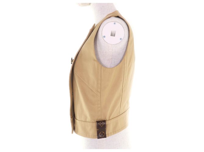Top de algodón Louis Vuitton Beige - vista 2