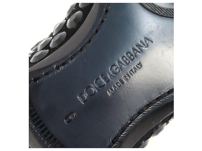Dolce & Gabbana Scarpe Derby Dolce&Gabbana in pelle scamosciata e strass Nero - vista 11