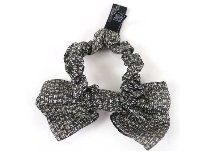 Chanel Métiers d'Art Collection COCO Mark Ribbon Scrunchie Braun - Ansicht 4