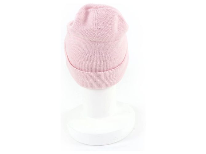 Gorro de cachemira Chanel COCO Mark Heart Rosa - vista 6