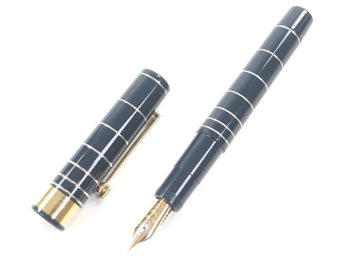 Autre Marque Penna stilografica OMAS Marconi Au750 Limited Argento Blu D'oro Blu navy - vista 2