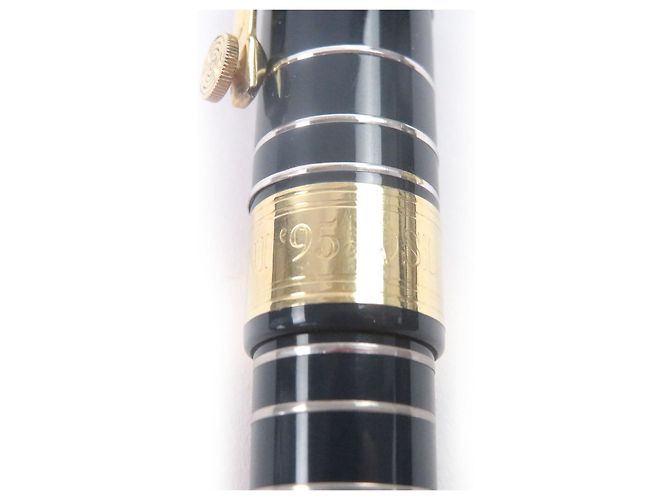 Autre Marque Penna stilografica OMAS Marconi Au750 Limited Argento Blu D'oro Blu navy - vista 7