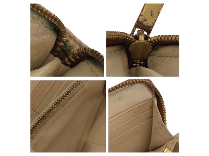 Carteira Longa de Couro Tory Burch Marrom - vista 7