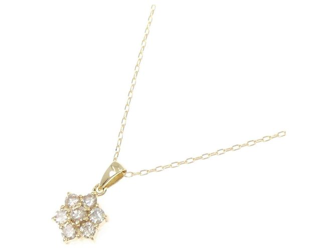 Autre Marque Collana Au750 Fiore e Diamanti D'oro - vista 2