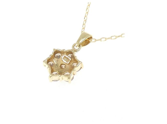 Autre Marque Collana Au750 Fiore e Diamanti D'oro - vista 4