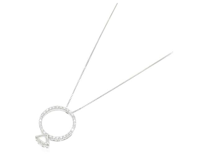 Autre Marque Collana di diamanti PT900 PT850 Argento - vista 2