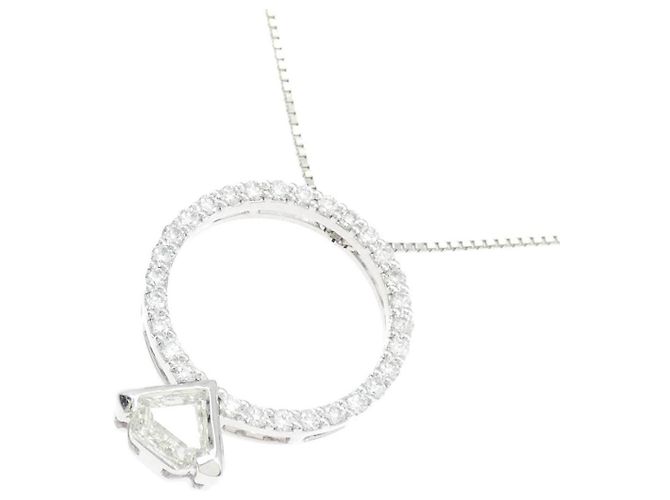 Autre Marque Collana di diamanti PT900 PT850 Argento - vista 3