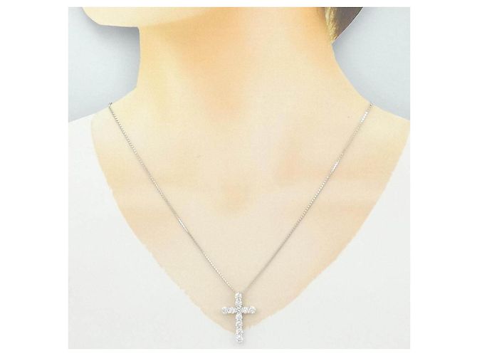 Autre Marque Collana di diamanti PT900 PT850 Argento - vista 6