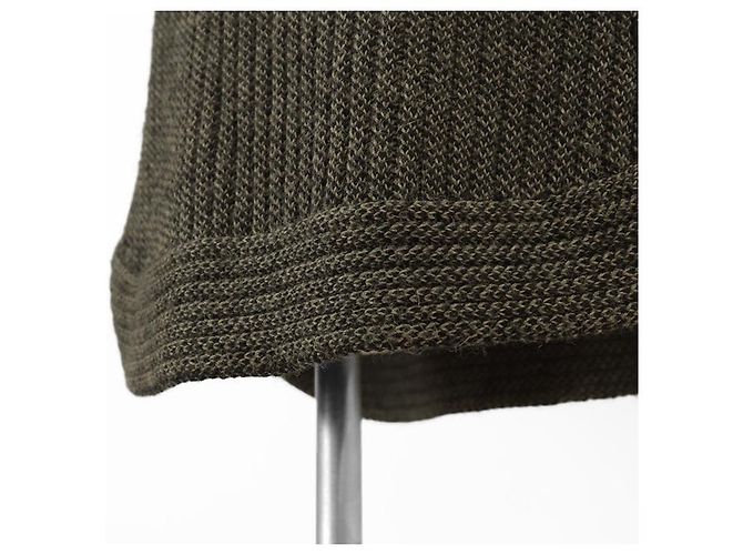 Poncho de punto de lana de alpaca Gucci Verde - vista 3